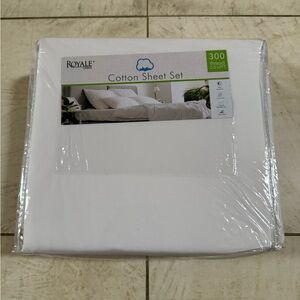 Royale Cotton Twin Sheet Set – 300 Thread Count – New in Package